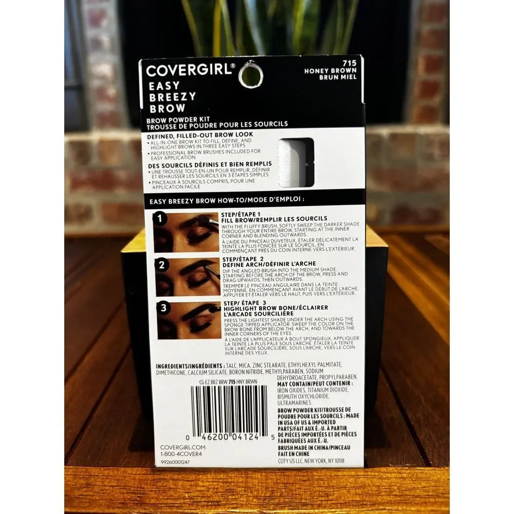 Covergirl Easy Breezy Brow‎ Powder Kit #715 Honey Brown - Picture 2 of 2